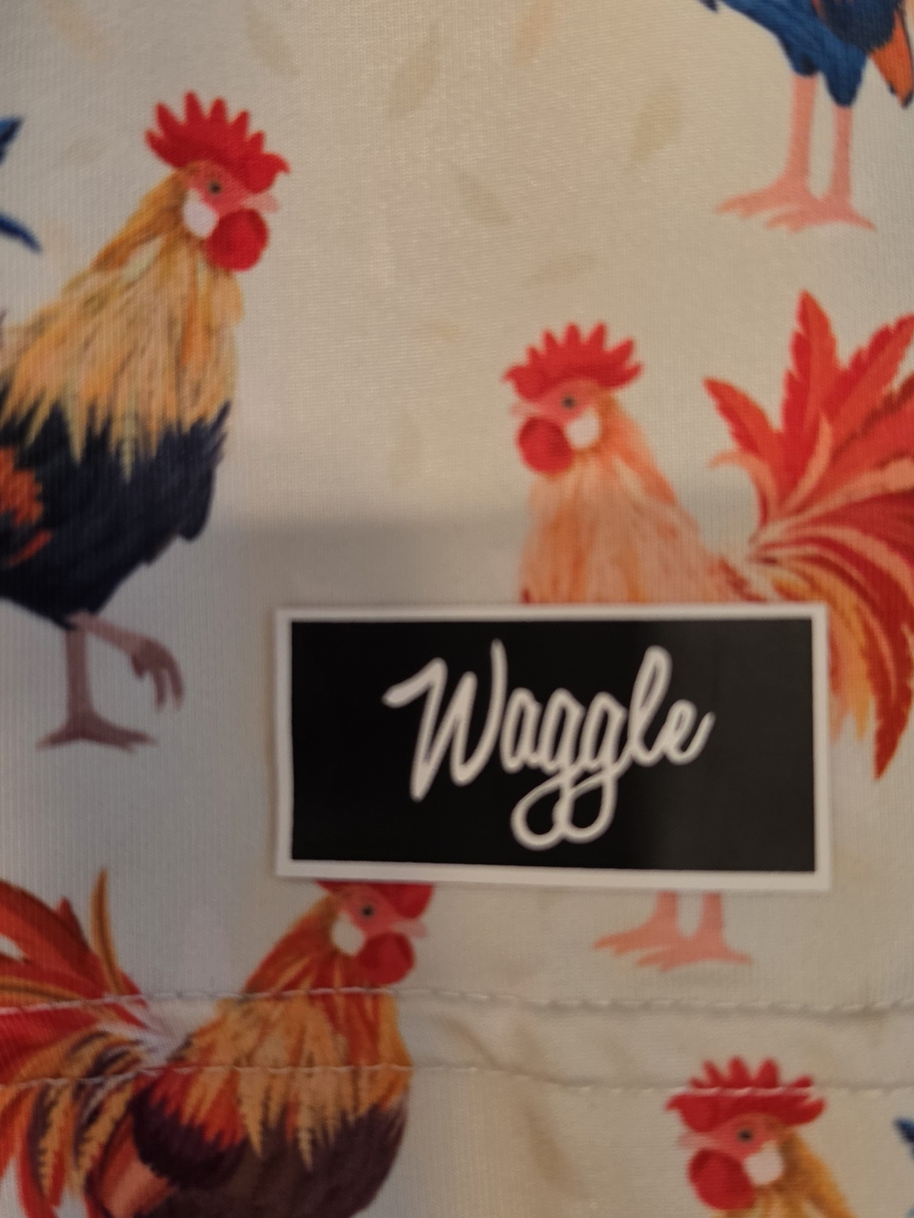 Men's Rooster-Print Short Sleeve Golf Shirt - Picture 2 of 3